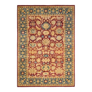 Mogul, One-of-a-Kind Handmade Area Rug in Red, 6' 3" x 8' 10" For Sale