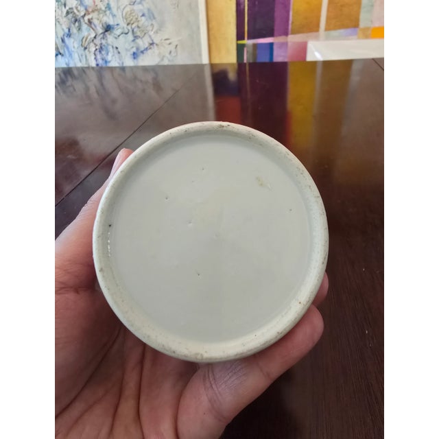 A rare antique original ( over 150 years old guaranteed ) chinese porcelain rose medallion mandarin canton cylinder shape...