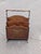 Mid 20th Century Vintage Mahogany Canterbury Magazine Rack Featuring a Scalloped Wood Design For Sale - Image 5 of 9