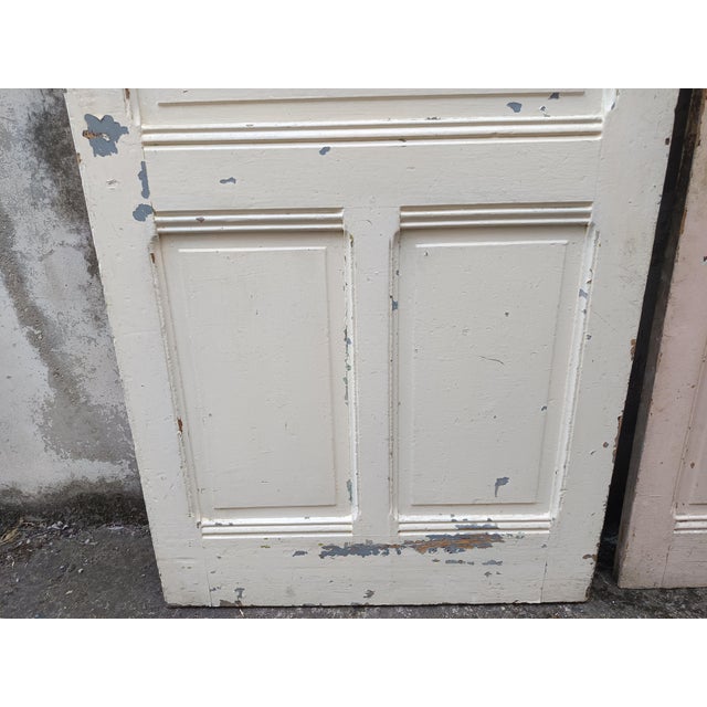 Vintage Cream Fir Doors, Set of 4 For Sale - Image 15 of 18