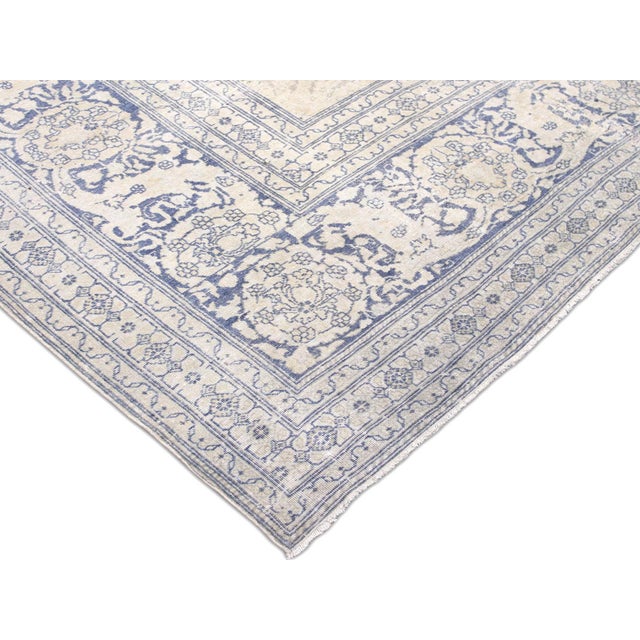 Transitional 1940s Persian Tabriz Rug For Sale - Image 3 of 5