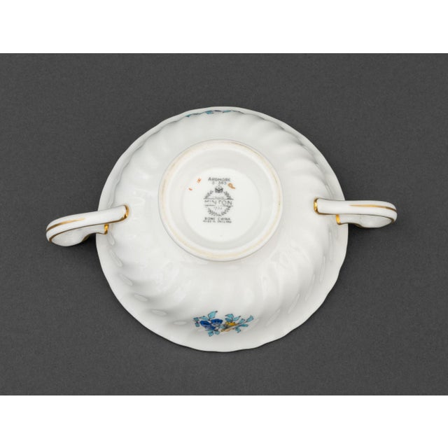 White Minton "Ardmore" Bone China Partial Dinnerware Service Set For Sale - Image 8 of 18
