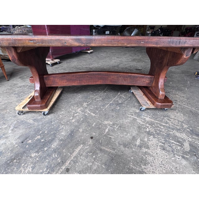 Wood 19th Century French Trestle Table For Sale - Image 7 of 12