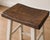 Contemporary Pair of Mid 20th Century Modern Rustic Live Edge Wood Counter Stools With White Painted Bases For Sale - Image 3 of 3