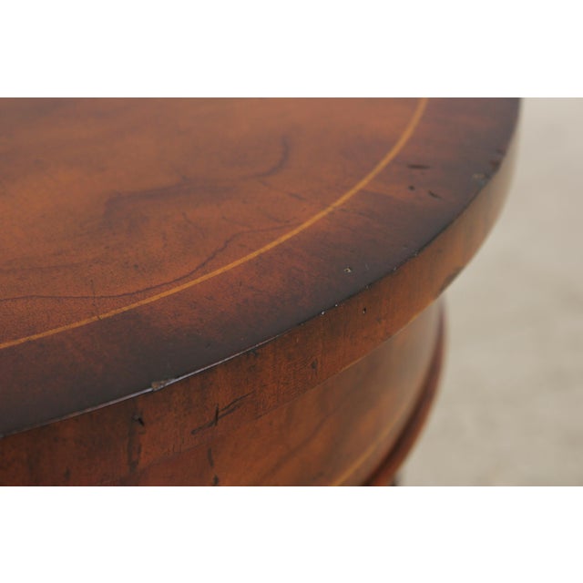 Maitland Smith Flame Mahogany Nesting Stack Tables For Sale - Image 9 of 16