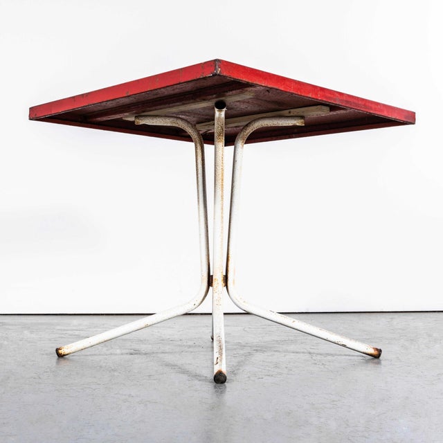 Outdoor Metal Table, 1950s For Sale - Image 3 of 8