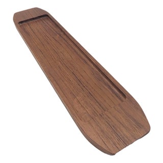 1960s Danish Teak Wood Vide Poche Tray For Sale