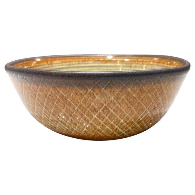 Mid-Century Modern Mid 20th Century Berkeley, California Studio Pottery Bowl by Japanese American Artist Mishi Nojima For Sale - Image 3 of 14