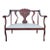 Early 20th Century Edwardian Marquetry Inlaid Mahogany Settee For Sale