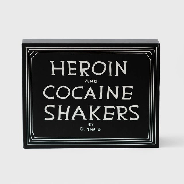 Ceramic David Shrigley Heroin and Cocaine Vendor Salt & Pepper Shakers For Sale - Image 7 of 8