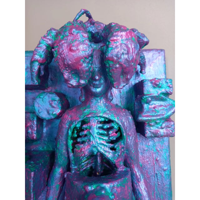 Contemporary Relief Sculpture Painting by Diane Grant For Sale - Image 10 of 12