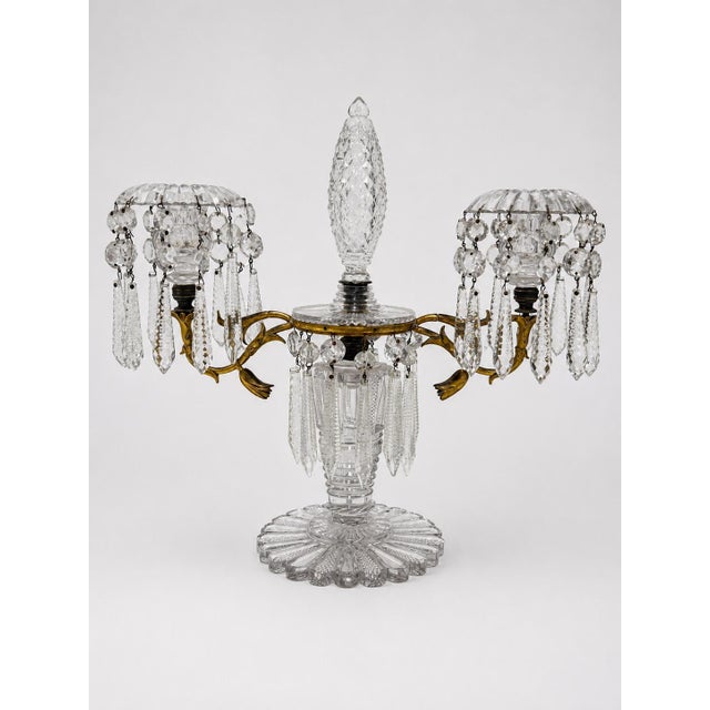 Pair of French Louis XVI Style Cut-Crystal and Gilt-Metal Candelabra, Circa 1880–1900 For Sale - Image 12 of 13