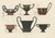 Black Albert Genick, Greek Drinking Vessels & Cups, 1883, Lithograph For Sale - Image 8 of 10