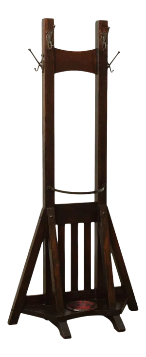 Lifetime Antique Mission Oak Double Coatrack Umbrella Stand