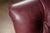 Vintage Humidor Armchair and Rolling Ottoman Set in Burgundy For Sale - Image 16 of 17