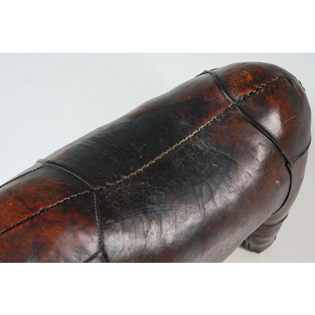 Leather Rhinoceros Ottoman by Dimitri Omersa for Omersa, United Kingdom, 1960s For Sale - Image 11 of 18