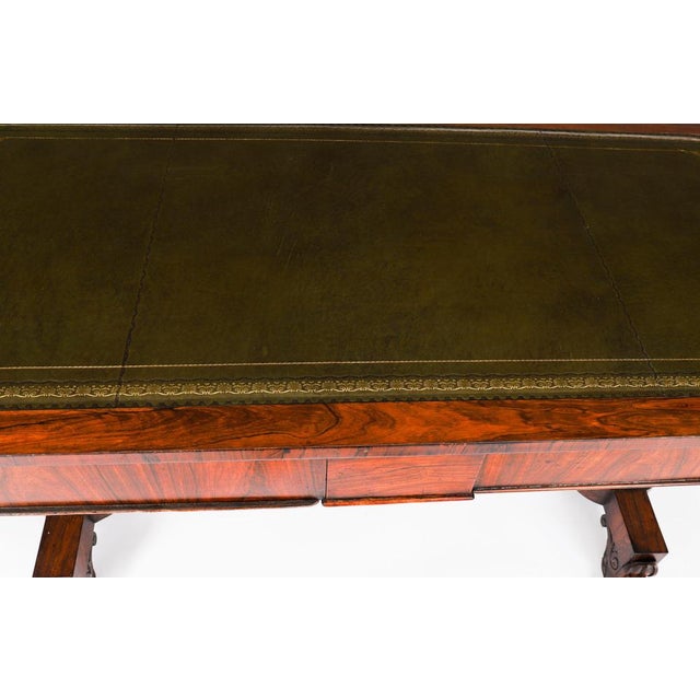 Antique William IV Gonçalo Alves Desk, 1800s For Sale - Image 10 of 18
