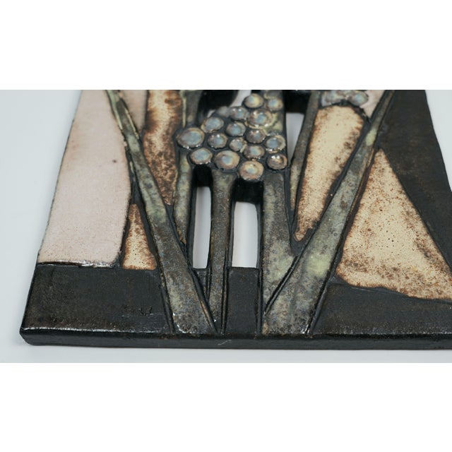 Vintage Wall Tiles from Ruscha-Keramik, W. Germany, 1970s, Set of 2 For Sale - Image 10 of 16