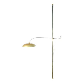 Vintage Italian Brass Floor Lamp, 1940s For Sale