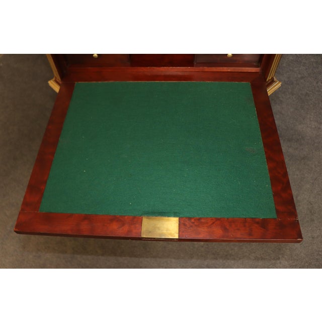 Late 19th Century French Louis XVI Bronze Mounted Vernis Martin Secretary Desk by Henri Picard For Sale - Image 5 of 17