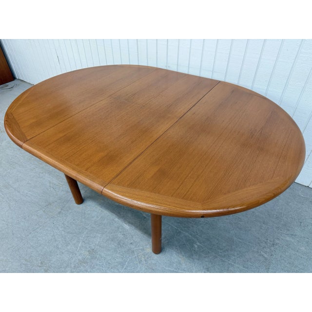 Mid-Century Modern Mid-Century Danish Modern Teak Dining Table For Sale - Image 3 of 8