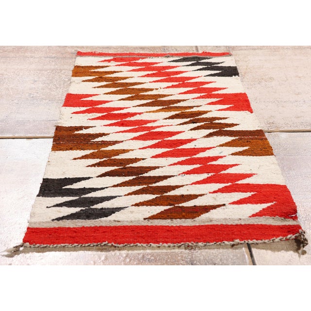 Antique Eye Dazzler Southwest Rug, 01'06 X 03'02 For Sale - Image 9 of 10