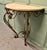 Rustic French Wrought Iron Marble Console Table For Sale - Image 6 of 7