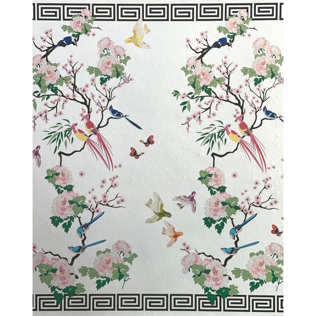 Wendy Morrison Nurture Light Border Wallpaper | Chairish