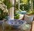 Vintage Moroccan Safi Glazed Ceramic Pedestal Bowl by Rada d'Bila For Sale - Image 9 of 11
