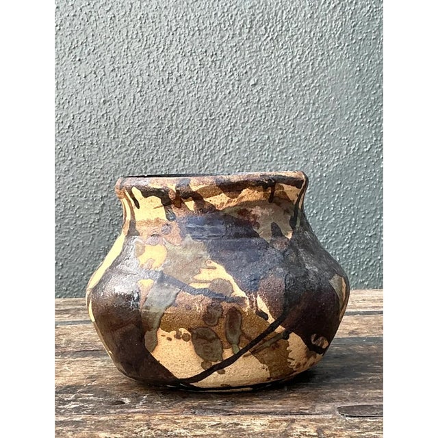 Vintage Abstract Ceramic Vase For Sale - Image 12 of 12
