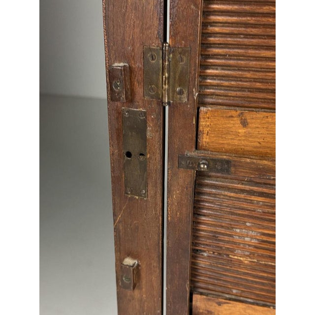 Antique Filing Cabinet with Roller Shutter For Sale - Image 6 of 18