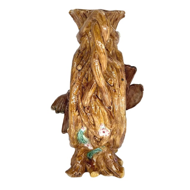 Victorian A Large Joseph Holdcroft Rustic Jug, Twigs and Branches With Birds, Ca. 1875 For Sale - Image 3 of 12