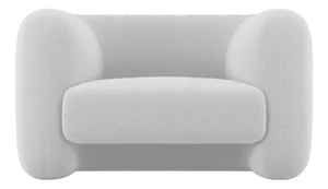 Jacob Armchair in Fabric Boucle White by Collector Studio