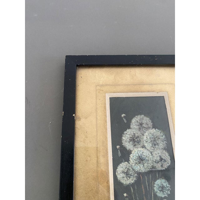 Giovanni Zorris, Dandelion Flowers, 1930, Oil Painting on Canvas, Framed For Sale - Image 4 of 10