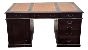 English Desk with Leather
