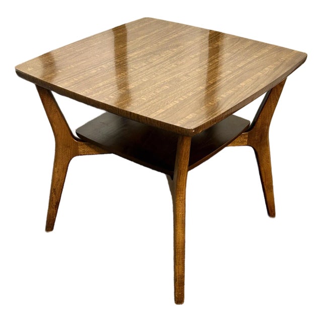 Mid Century Lamp Table For Sale