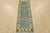 Farmhouse Kazak Runner 2’2” X 6′ Blue Wool Tribal Hand-Knotted Oriental Rug For Sale - Image 3 of 12