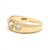 British .50ctw Diamond Three Stone Band Ring, 18k Yellow Gold, Ring Size 5.25 For Sale - Image 4 of 7