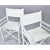 Set of 4 Vintage White Rattan Bamboo Canvas Sling Folding Directors Chairs For Sale - Image 15 of 16