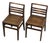 Dark-Stained Beech Chairs by René Gabriel, 1943, Set of 2 For Sale