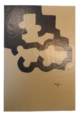 Eduardo Chillida, Untitled, Brown Composition, Screen Print