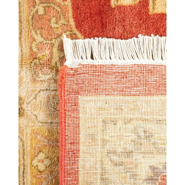 2000 - 2009 Mogul, One-of-a-Kind Hand-Knotted Area Rug in Orange, 6' 1" x 9' 3" For Sale - Image 5 of 8
