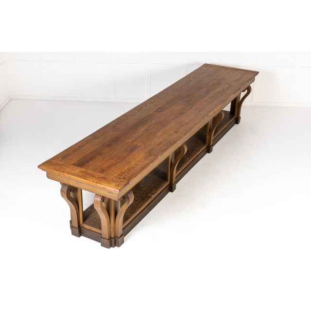 Antique French Oak Drapers Table, 1800s For Sale - Image 3 of 14