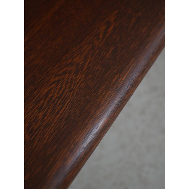 Brown Antique Approx. 6 Ft Solid Oak Church Pew For Sale - Image 8 of 18