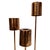 (3) Set of lamps, copper, Mid-century style, 2000s - France Material: Copper Style: Mid-century Period: 2000s Country of...
