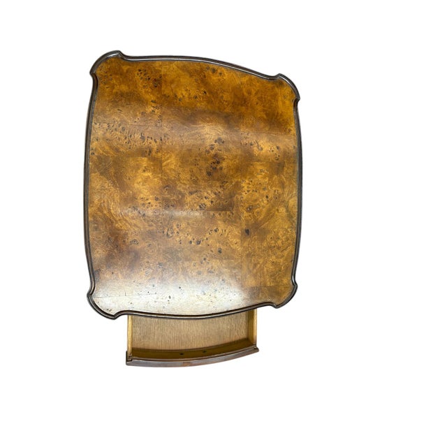 Mid 20th Century Mid 20th Century Ethan Allen Knob Creek Burl Wood Side Table For Sale - Image 5 of 11