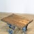 Industrial Iron and Pine Coffee Table, 1960s For Sale - Image 6 of 12