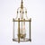 French French Antique, Louis XVI Style Lantern, Brass and Glass For Sale - Image 3 of 9