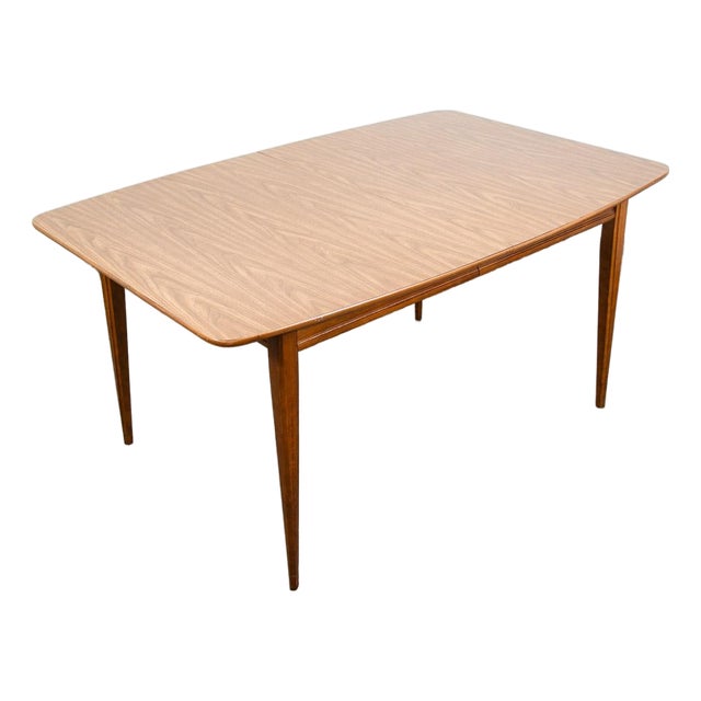Mid Century Modern Dining Table Walnut Extension X2 Leafs Vintage Denmark MCM For Sale