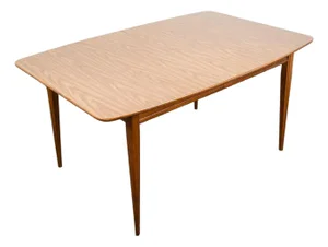 Mid Century Modern Dining Table Walnut Extension X2 Leafs Vintage Denmark MCM